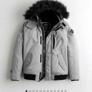 Faux Fur Lined Bomber Jacket